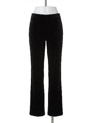 Lyssé Women's Velvet Pants in Black (view 1)