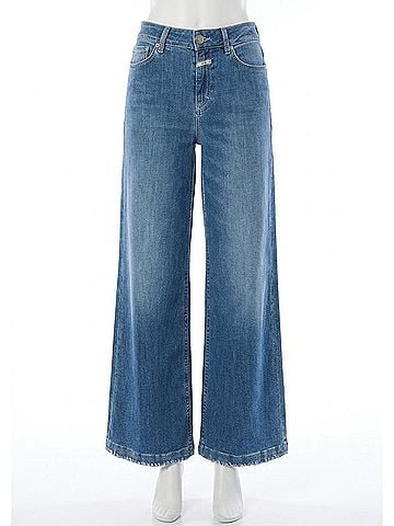 Closed Glow Up Wide Leg Jeans in Blue (view 1)