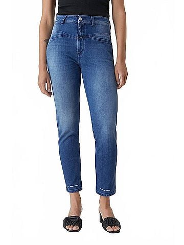 Closed Pedal Pusher Relaxed Jeans in Mid Blue (view 2)