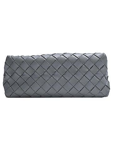 Bottega Veneta Bottega Veneta Small Loop Crossbody Bag in Grey Leather (view 2)