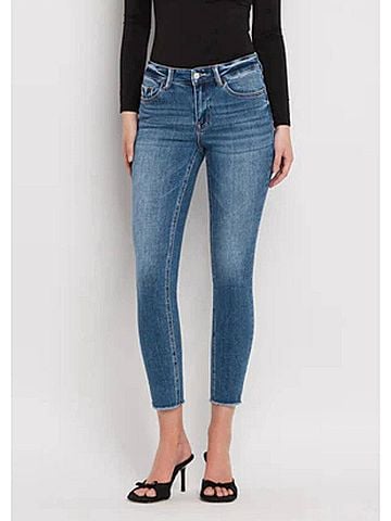 Vervet Colson Mid Rise Skinny Jeans in Medium (view 2)