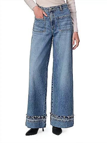 Rag & Bone Marina High Rise Wide Leg Jeans in Liliana (view 2)