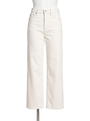 Jonathan Simkhai Sawyer Tapered Jean in Ecru (view 1)