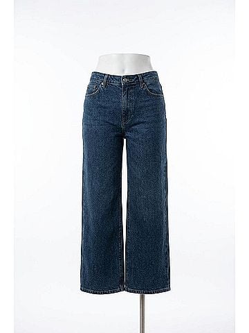 Just Black High Rise Retro Straight Jean in Dark Denim (view 1)