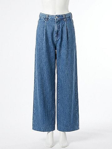 DL1961 Women's Hepburn Wide Leg Trouser in Great Falls (view 1)