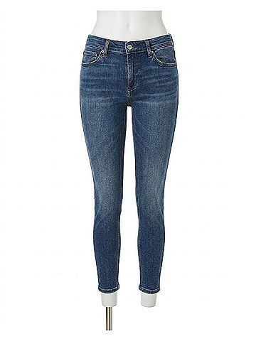 Rag & Bone Cate Mid-Rise Ankle Skinny Jean in Clover (view 1)
