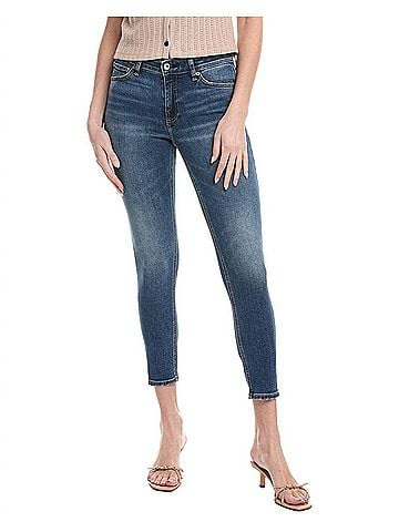 Rag & Bone Cate Mid-Rise Ankle Skinny Jean in Clover (view 2)