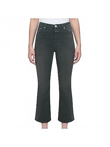 Closed Women's High Sun Jean in Pine Green (view 2)