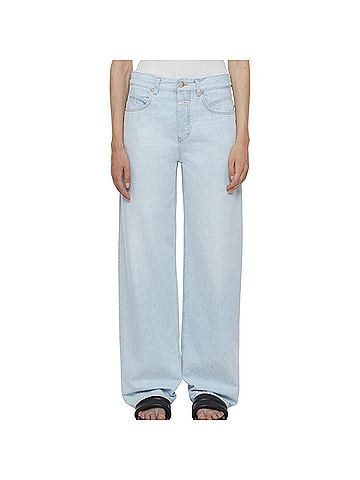 Closed Women's Nikka Wide Leg Jean in Light Blue (view 2)