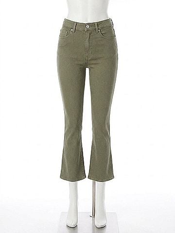 DL1961 Bridget Boot High Rise Instasculpt Crop Jeans in Fern (view 1)