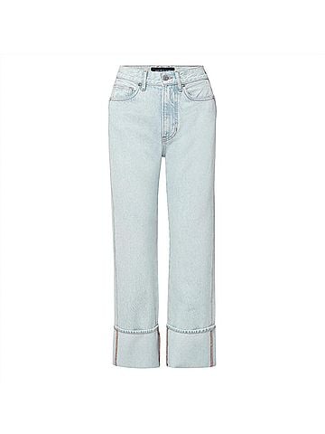 Veronica Beard Women's Dylan Straight Leg Jean in Pale Stone (view 1)