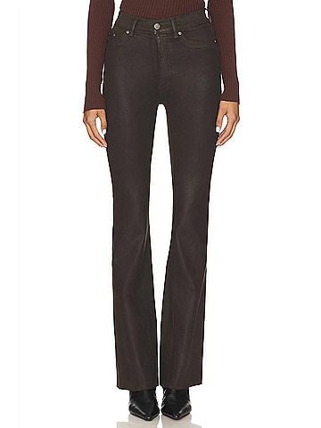 DL1961 Bridget Boot High Rise Crop Jean in Chocolate Coated (view 2)