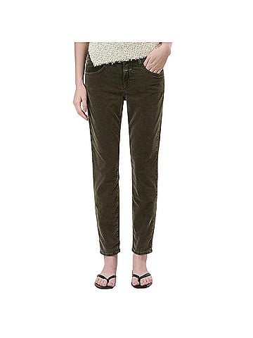 Closed Baker Velvet Skinny Jean in Ver Green (view 2)