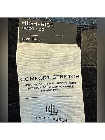 Ralph Lauren Women's Flare Jeans in Black (view 2)