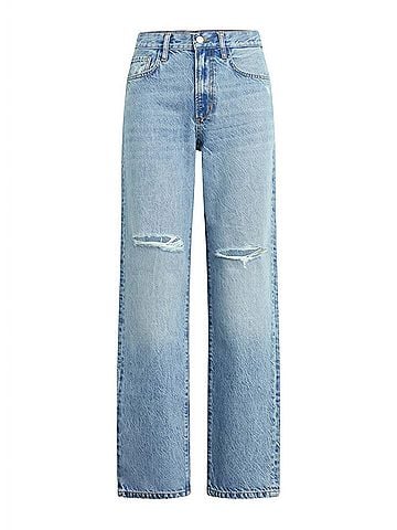 Favorite Daughter Tommy Low Slung Straight Jeans in Flint (view 1)
