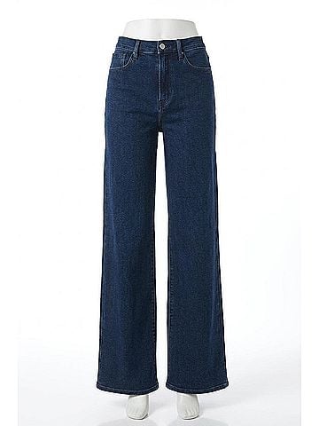 Just Black Palazzo Jean in Dark Denim (view 1)