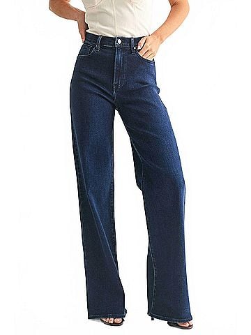 Just Black Palazzo Jean in Dark Denim (view 2)