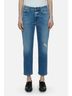 Closed Solid Blue Milo Distressed Jeans in Mid Blue Size 26 waist - photo 2