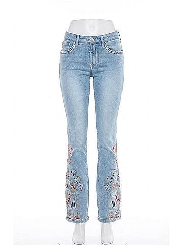 Dear John Jaxton Mid Rise Embroidery Jean in Santa Fe (view 1)
