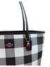 Coach Checkered-gingham Black White Leather Tote One size - photo 2
