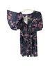 Suzanne Betro 100% Polyester Floral Blue Cocktail Dress Size 2X - photo 8