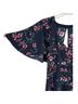 Suzanne Betro 100% Polyester Floral Blue Cocktail Dress Size 2X - photo 4
