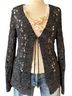 Chico's Stripes Black White Cardigan Size XL - photo 8