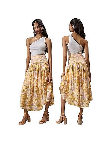 Anthropologie Maeve Flounce Casual Skirt (view 1)