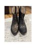 Freebird Damask Gold Black Ankle Boots Size 9 - photo 5