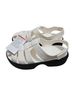 Crocs Solid White Black Sandals Size 10 - photo 4
