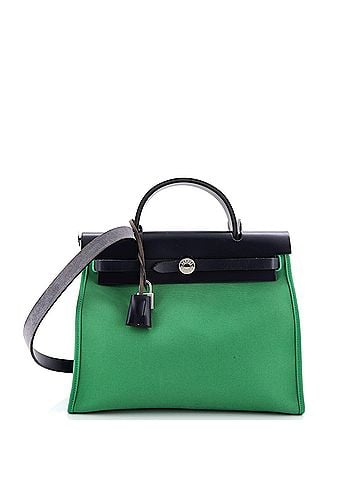 Hermès Herbag Zip Leather and Toile 31 (view 1)