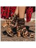 Freebird 100% Leather Leopard Print Tan Brown Boots Size 6 - photo 4