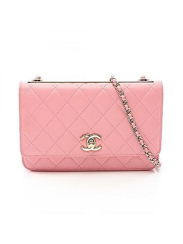 Chanel Chanel Trendy CC Matelassé Shoulder Bag/Handbag, Lambskin Leather, Women's, Pink, A809682 (view 1)