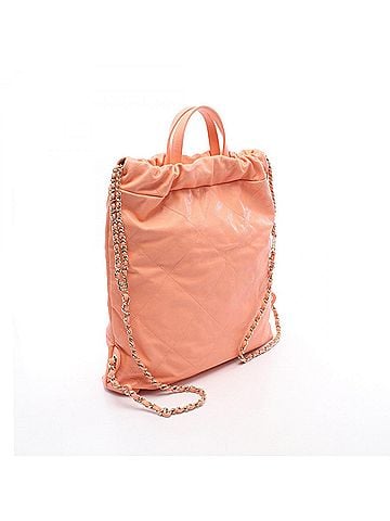 Chanel Chanel 22 Large Backpack/Handbag, Leather, Women's, Pink (AS3313) (view 2)