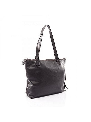 Chanel Chanel Coco Mark Fringe Tote Bag Handbag, Lambskin Leather, Women's, Brown (view 2)