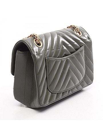 Chanel Chanel 2.55 Chevron V-stitch Shoulder Bag/Handbag, Calfskin Leather, Women's, Khaki (AS0874) (view 2)