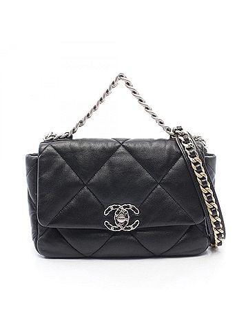 Chanel Chanel 19 Dixneuf Matelassé 2-Way Shoulder Bag/Handbag, Leather, Women's, Black (AS1160) (view 1)