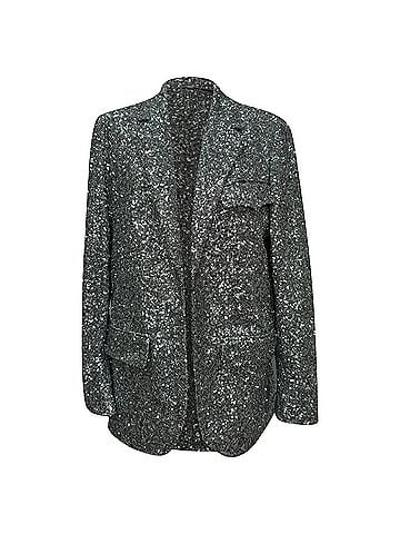 Zadig & Voltaire Zadig &amp; Voltaire Vivi Sequin Jacket in Silver Polyester (view 1)
