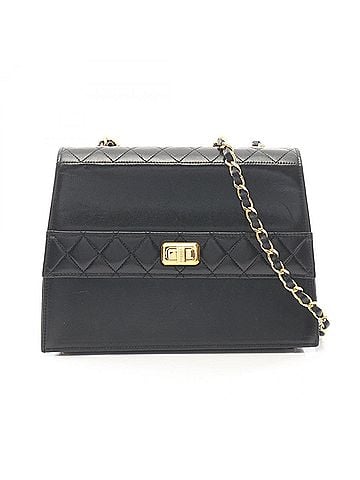 Chanel Chanel Matelassé Shoulder Bag/Handbag, Leather, Women's, Black (view 1)