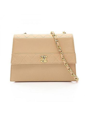 Chanel Chanel Matelassé Shoulder Bag/Handbag, Lambskin Leather, Women's, Beige (view 1)
