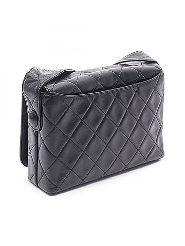 Chanel Chanel Matelassé Shoulder Bag/Handbag, Lambskin Leather, Women's, Black (view 2)