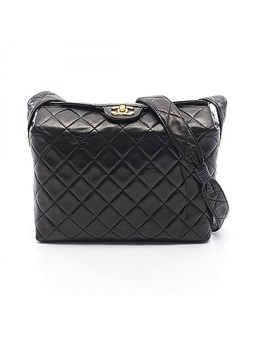 Chanel Chanel Matelassé Shoulder Bag/Handbag, Lambskin Leather, Women's, Black (view 1)