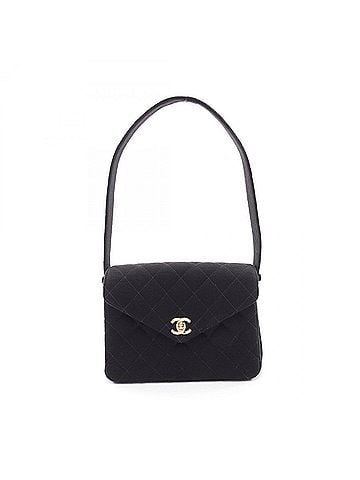 Chanel Chanel Matelassé Shoulder Bag/Handbag, Cotton, Women's, Black (view 1)