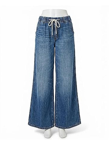 Judy Blue Palazzo Featherweight Jeans in Blue (view 1)