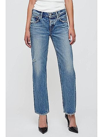 MOUSSY Carlstadt Straight-Low Jean in Light Blue (view 2)