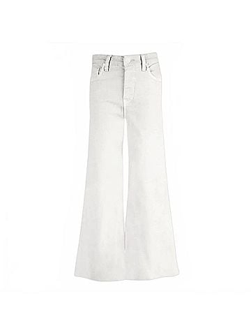 Kut from the Kloth Meg High Rise Wide Leg Jeans in Optic White (view 1)