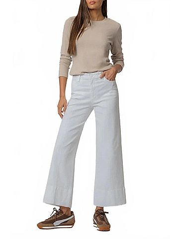 Kut from the Kloth Meg High Rise Wide Leg Jeans in Optic White (view 2)