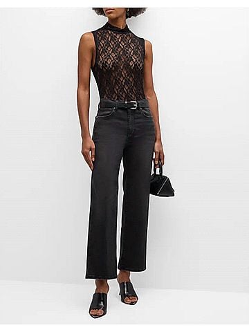 FRAME Le Sleek Straight Jeans in Meteor (view 2)