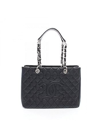 Chanel Chanel Matelassé Grand Shopping GST Tote Bag/Handbag, Caviar Leather (Grained Calfskin), Women's, Black, A50995 (view 1)