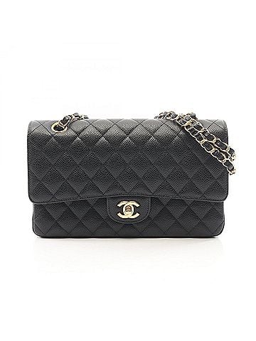 Chanel Chanel Matelassé Double Flap Shoulder Bag/Handbag, Caviar Leather (Grained Calfskin), Women's, Black (view 1)